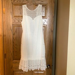 White lace dress